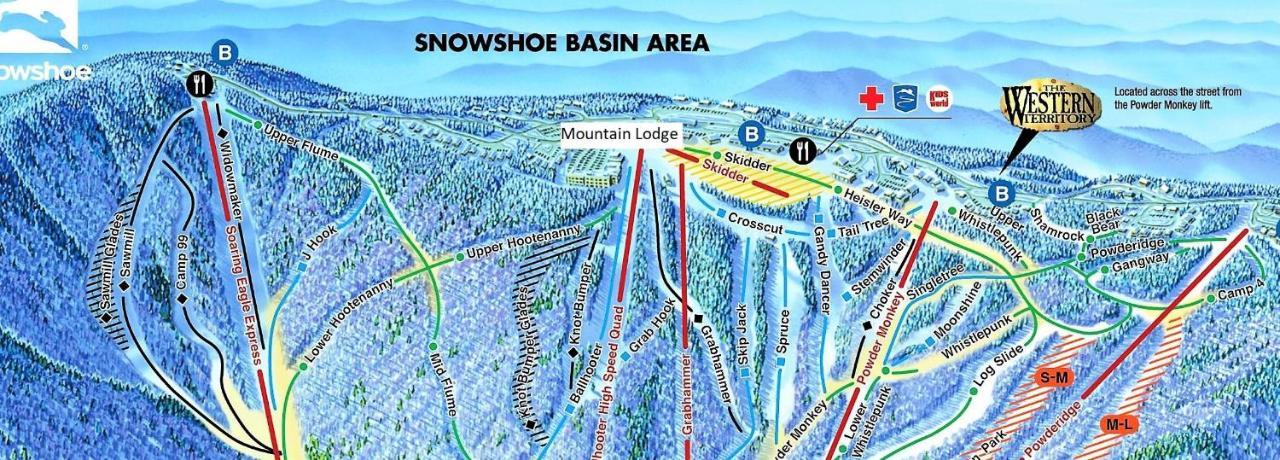 Stroll To Slopes, Village Area, Ski In-Out Mtlodge 151 Snowshoe Exterior foto